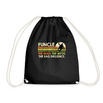 Funcle L’homme Le mythe La mauvaise influence - Sac de sport léger - noir - Devant