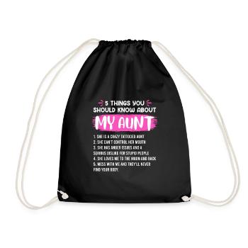 Ce que vous devez savoir sur ma tante - Sac de sport léger - noir - Devant