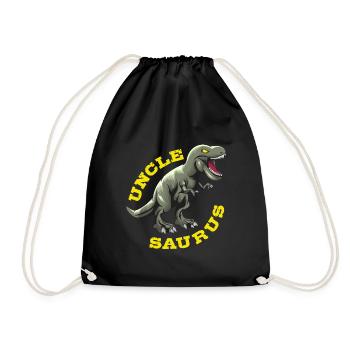 Onkel Saurus - Turnbeutel - Schwarz - Vorne