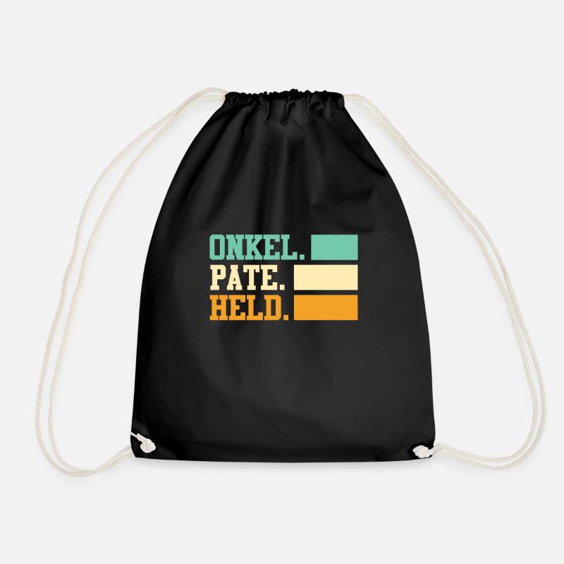 Onkel Pate Held Onkel - Turnbeutel - Schwarz