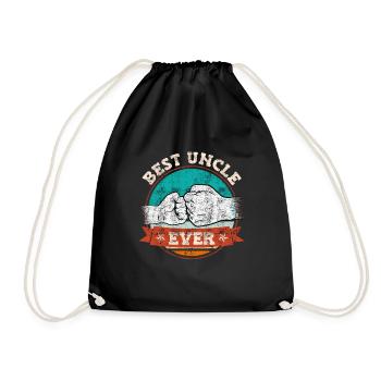 Best Uncle Ever - Drawstring Bag - black - Front