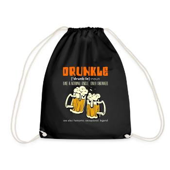 Buveur de bière Oncle Druncle - Sac de sport léger - noir - Devant