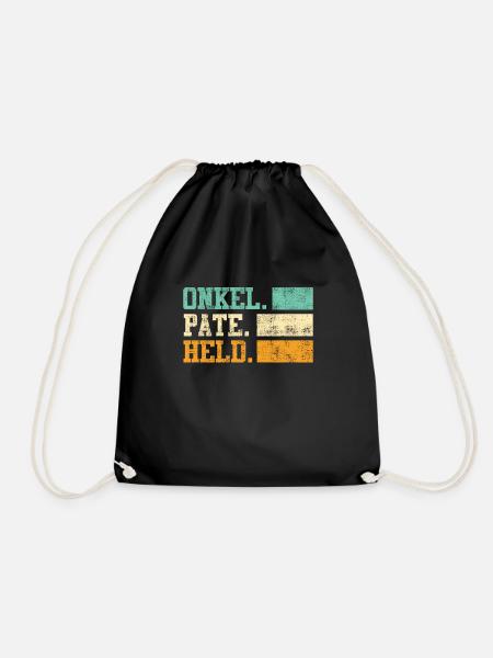Onkel Pate Held Onkel - Turnbeutel - Schwarz
