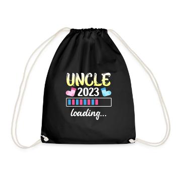 Onkel 2023 loading bester Onkel 2023 - Turnbeutel - Schwarz - Vorne