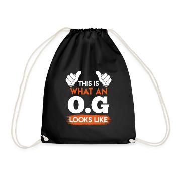 O.G. Onkel Gangster Onkel - Turnbeutel - Schwarz - Vorne
