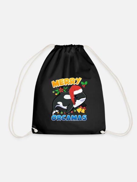 Merry Orcamas Orca Wal - Turnbeutel - Schwarz