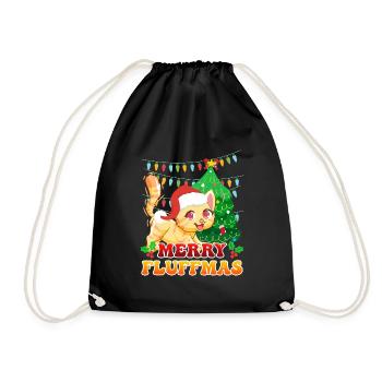 Joyeux Noël des chats de Fluffma - Sac de sport léger - noir - Devant