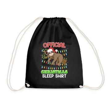 Chemise de Noël officielle Sloth - Sac de sport léger - noir - Devant