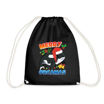 Merry Orcamas Orca Wal - Turnbeutel - Schwarz - Vorne
