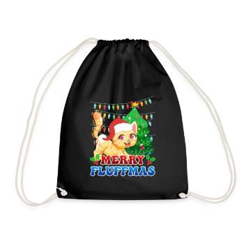 Joyeux Noël des chats de Fluffma - Sac de sport léger - noir - Devant
