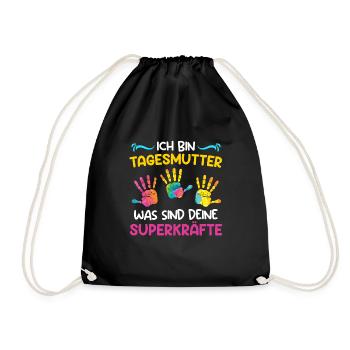 Quels sont vos superpouvoirs ? Je suis assistante maternelle - Sac de sport léger - noir - Devant