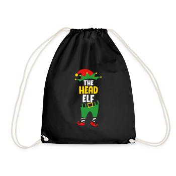 Le chef Elf Boss Elf Papa Christmas - Sac de sport léger - noir - Devant