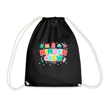 Les enfants équipent mon groupe à la maternelle - Sac de sport léger - noir - Devant