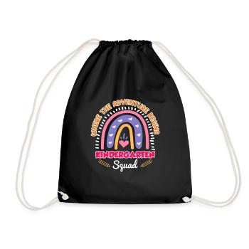 Kindergarten Squad Kindergarten Group Educator - Drawstring Bag - black - Front