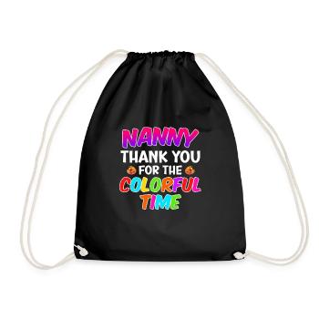 Merci pour le temps coloré meilleure assistante maternelle - Sac de sport léger - noir - Devant