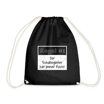 Règle n ° 1 il a toujours raison conseiller scolaire - Sac de sport léger - noir - Devant