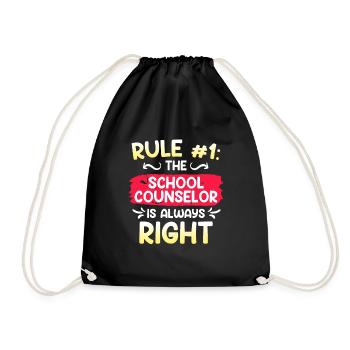Règle n°1 il a raison le compagnon d’école - Sac de sport léger - noir - Devant