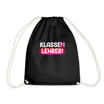 Klassenlehrer ich bin ein klasse Lehrer - Turnbeutel - Schwarz - Vorne