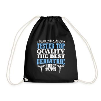 Qualité supérieure la meilleure infirmière gériatrique - Sac de sport léger - noir - Devant
