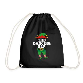 Dance Elf Dancer Couple Dance Girl - Drawstring Bag - black - Front