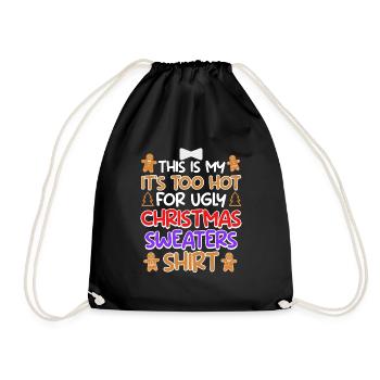 Joyeux dicton de Noël - Sac de sport léger - noir - Devant