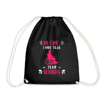 Pas besoin d’aller voir mon infirmière gériatrique principale - Sac de sport léger - noir - Devant