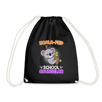 Koala - fied Qualified School Companion - Drawstring Bag - black - Front