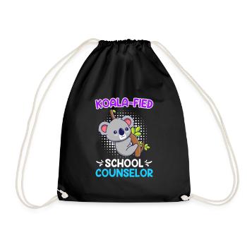 Koala - fied Qualified School Companion - Drawstring Bag - black - Front