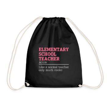 professeur d’école primaire cool professeur cool enseignant cool - Sac de sport léger - noir - Devant