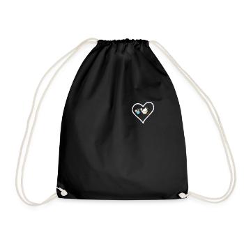 The stork is coming I am a midwife - Drawstring Bag - black - Front