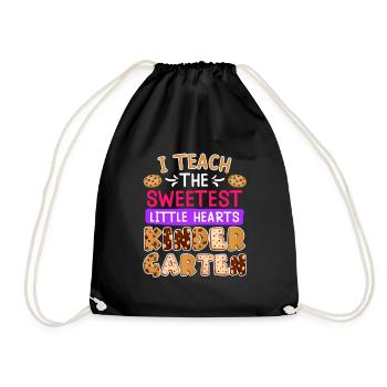 I have the best kindergarten kids educator - Drawstring Bag - black - Front
