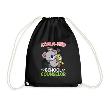Koala - fied Qualified School Companion - Drawstring Bag - black - Front