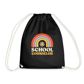 School support Inclusion I am a school companion - Drawstring Bag - black - Front