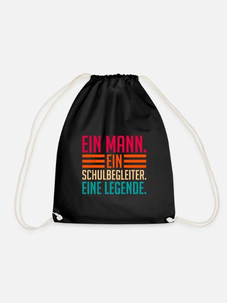 Ein Mann Eine Legende Ein Schulbegleiter - Turnbeutel - Schwarz