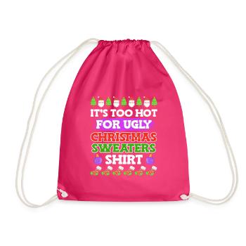Ugly Christmas - Turnbeutel - Fuchsia - Vorne