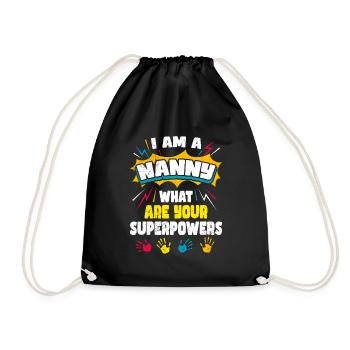 Quels sont vos superpouvoirs ? Je suis assistante maternelle - Sac de sport léger - noir - Devant