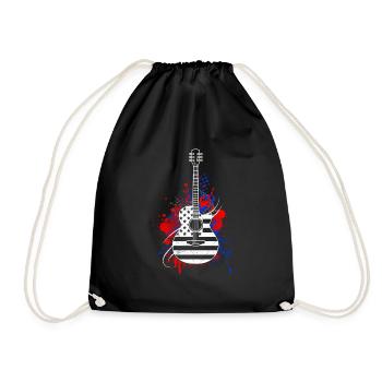 USA Guitare Country Heartbeat Guitariste - Sac de sport léger - noir - Devant