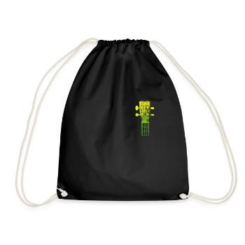 Band guitarist Musician I play the guitar - Drawstring Bag - black - Front