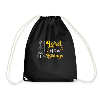 Lord of the strings The Master of the Violin - Drawstring Bag - black - Front
