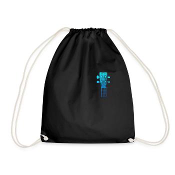 Band guitarist Musician I play the guitar - Drawstring Bag - black - Front