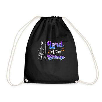 Lord of the strings The Master of the Violin - Drawstring Bag - black - Front
