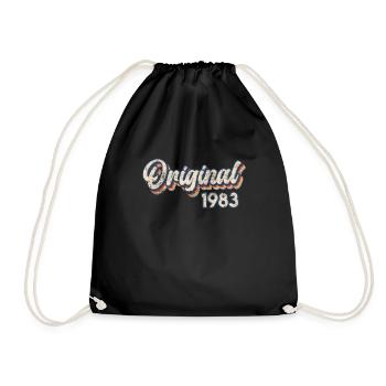 Né en 1983 40 ans 40e anniversaire - Sac de sport léger - noir - Devant