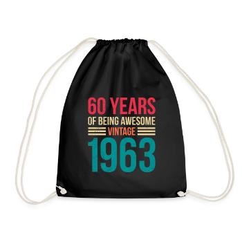 Légendaire depuis 1963 60e anniversaire 60 ans - Sac de sport léger - noir - Devant