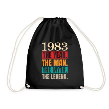 40e anniversaire homme 40 ans hommes - Sac de sport léger - noir - Devant