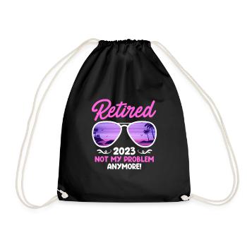 Pension 2023 Pension de retraite des pensionnés - Sac de sport léger - noir - Devant