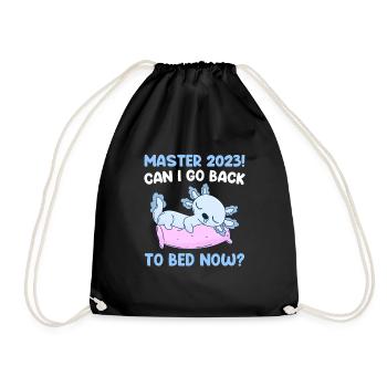 Puis-je retourner me coucher maintenant? Master 2023 - Sac de sport léger - noir - Devant