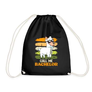 Call me Bachelor 2023 Bachelor Degree - Drawstring Bag - black - Front