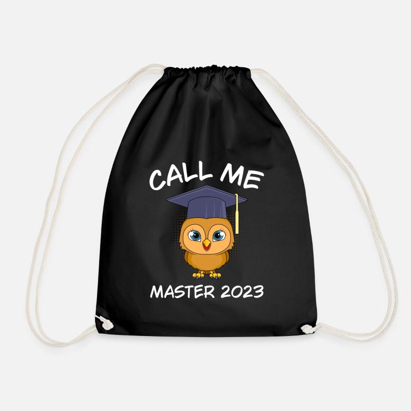 Call me Master 2023 Master Abschluss - Turnbeutel - Schwarz