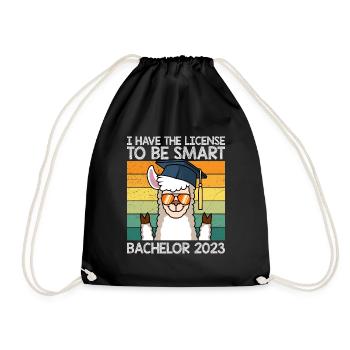 Bachelor 2023 License to Clever Shit - Drawstring Bag - black - Front