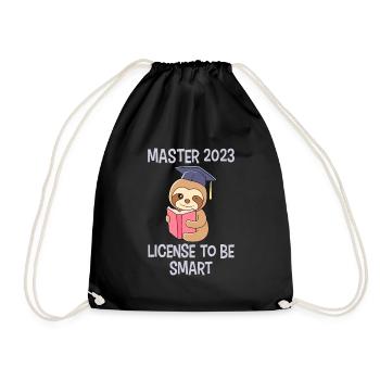 Master 2023 avec la licence de la merde intelligente - Sac de sport léger - noir - Devant